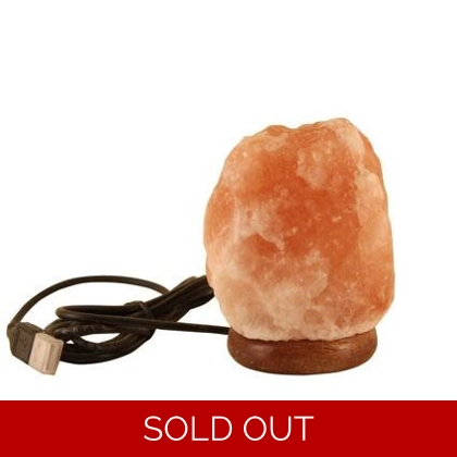 3 x Natural Himalayan Pink USB Salt Lamp